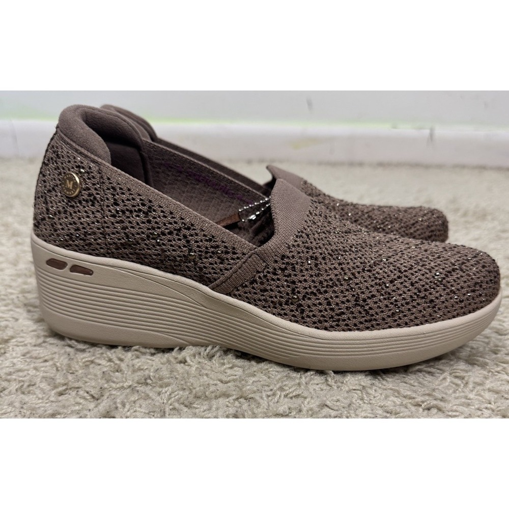 Skechers Martha Stewart Pier-Lite Reflection Slip-On Wedge Shoes Size 8 Brown - Picture 6 of 13